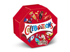 Celebrations selectie bomboane de ciocolata Snickers, Mars, Bounty, Twix, Maltesers, Galaxy 196 g