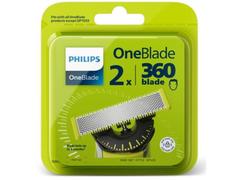 Rezerva Philips OneBlade 360, QP420/50, 2 lame, utilizare umeda si uscata