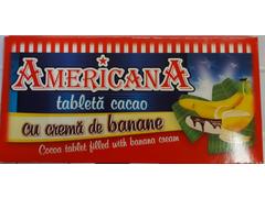 Tableta cacao cu crema de banane Americana 90 g