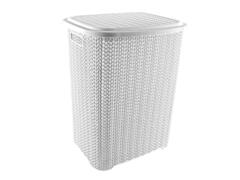 Cos rufe cu capac 65L, alb