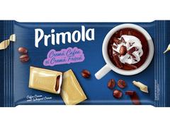 Ciocolata alba si amaruie cu umplutura de cafea si frisca Primola 94g