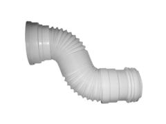 Racord WC Wirquin, flexibil, extensibil, plastic, 260 - 650 mm