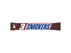 Snickers Trio Baton de ciocolata cu lapte cu caramel si arahide proaspat prajite 112.5g