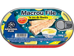 Macrou in sos de lamaie Navodul Plin, 180 g