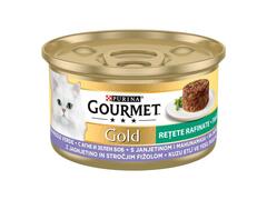 Gourmet Gold Retete Rafinate Hrana umeda pentru pisici cu miel si fasole verde 85 g