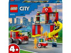 LEGO City Remiza si masina de pompieri 60375