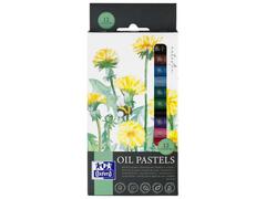 Creioane cerate Oxford Oil Pastels, 12 cul/set