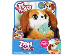 Catel de plus interactiv My Fuzzy Friend Ziggy the Snuggling Puppy, Multicolor