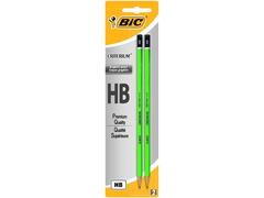 Set 2 creioane HB din grafit BIC Criterium 550, Verde