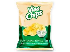 Chips Cu Smantana Si Marar Viva 100G