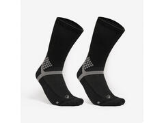 Set 2 perechi de șosete lungi Drumeție Hike 500 Negru Adulți - 39/42