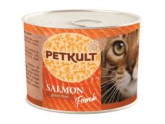 Hrana umeda pentru pisici Petkult cu somon 185g