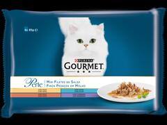 Purina, Gourmet Perle, Mini Fileuri In Sos, Adult Cu Miel, Rata, Ton, Curcan, Hrana Pentru Pisici, Pachet Mixat 4 Pliculetex85G