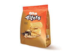 Napolitane Alka Alfers neglazurate cu crema (74,5%) de vanilie 180g