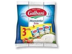 Mozzarella Tris 3X125G, Galbani