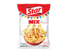 Snacks Star mix rosu cu aroma de cascaval, bacon si ketchup, 90 g