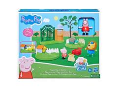 Set cu figurine Peppa Pig: O zi cu Peppa la zoo, 8 piese, Multicolor