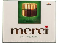 Specialitati de ciocolata asortata cu bucati de migdale crocante Merci Storck 250 g