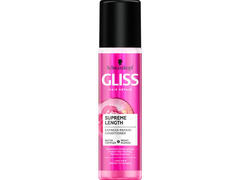 Balsam express Gliss Supreme Length pentru par lung predispus deteriorării și scalpului gras, 200ml