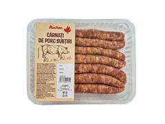 Carnati de porc subtiri Auchan, atm, +/- 500 g