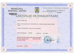 Certificate of operation