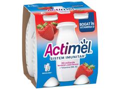 Iaurt de baut cu capsuni Actimel 4x100g Danone