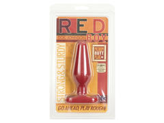 Plug Anal Red Boy, Silicon Rosu, Doc Johnson, 14 cm x 3,6 cm