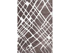 Covor modern Sintelon Creative O 07BWB 1K, poliester, model dungi alb, maro, 70 x 140 cm