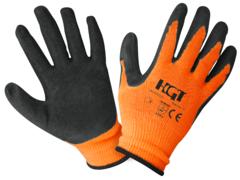 Manusi protectie tricotate Evotools Professional, latex/textil, marimea 11, Negru/Portocaliu