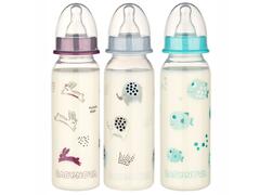 Biberon PP cu inel fosforescent Noapte buna, tetina M, 47011, Baby Nova