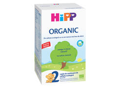 Lapte praf Hipp 2 Organic cu nutrienti esentiali 300g