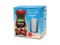 Cafea solubila Nescafe Brasero, 200 g + pahar