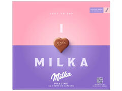 I Love Milka praline cu crema de capsune 110 g