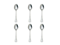 Set 6 lingurite ceai Guerini, inox 18/0, Argintiu