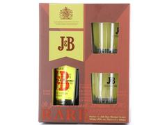 J&B Rare Blended Scotch Whisky 0.7L, Pachet Cu 2 Pahare