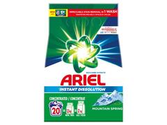 Detergent de rufe pudra Ariel Mountain Spring, 1.5kg, 20 spalari