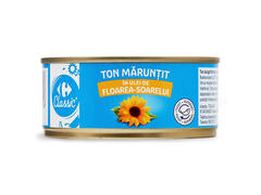 Ton dungat bucati in ulei de floarea-soarelui 150G Carrefour Classic