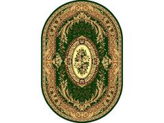 Covor clasic Gold 042/32 O, polipropilena BCF, verde/bej, 60 x 110 cm
