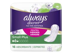 Absorbante pentru incontinenta urinara Discreet Small Plus 16buc Always