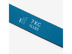Bandă elastică textilă Fitness Rezistență 7 kg Albastru