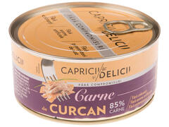 Capricii si Delicii carne de curcan in suc propriu 85% 300 g