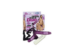 Strap-on Vibrating Duo Purple