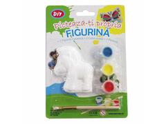 Figurina din ceramica pentru pictat + 3 culori si pensula