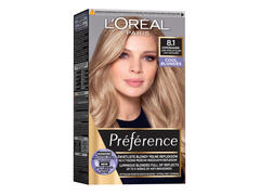 L'Oreal Paris Preference vopsea de par permanenta 8.1 Copenhagen, blond deschis cenusiu, 204 ML