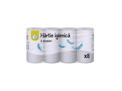 Hartie igienica Pouce, 8 role, 2 straturi