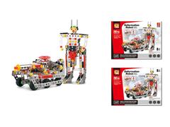 Set asamblare metalica Robot, 229 piese, Multicolor