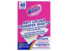 Servetele anti-transfer de culoare Vanish 40 buc