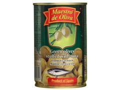 Masline verzi cu ton Maestro de Oliva, 300 g