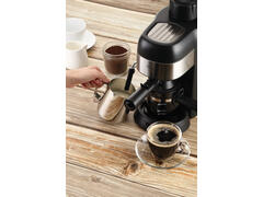 Espressor manual Qilive Q.5351, 800W, capacitate 240 ml, 3.5 bari, oprire automata, negru