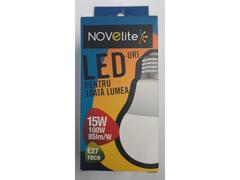 Bec LED A60 15W E27 6400K Novelite